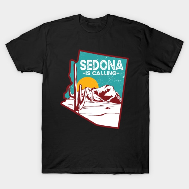 Sedona Is Calling T-Shirt by Sunil Belidon